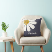 デイジーホワイトフローラのカスタマイズ名 クッション (椅子)