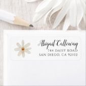 デイジーホワイトフローラ差出人住所 ラベル (インサイチュ)