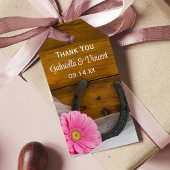 デイジーホースシューカントリーウェスタン結婚式の引き出物ラベル ギフトタグ