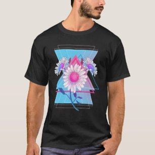デイジーボタニカルガーデンVaporwave 90sデイジー花 Tシャツ