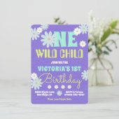 デイジーボホグルーヴィヒッピー誕生日パーティーの招待 招待状 (スタンド正面)