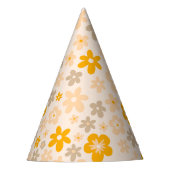 デイジーボホフローラ写真第1誕生日 パーティーハット (正面)