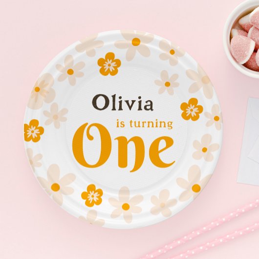 デイジーボホフローラ1歳 ペーパープレート