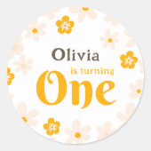 デイジーボホフローラ1歳 ラウンドシール (正面)