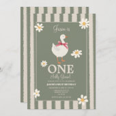 デイジーボーイズ間抜けズグーステーマ誕生日招待状 招待状 (正面/裏面)