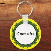 デイジーマンダラテンプレート22 キーホルダー (正面)