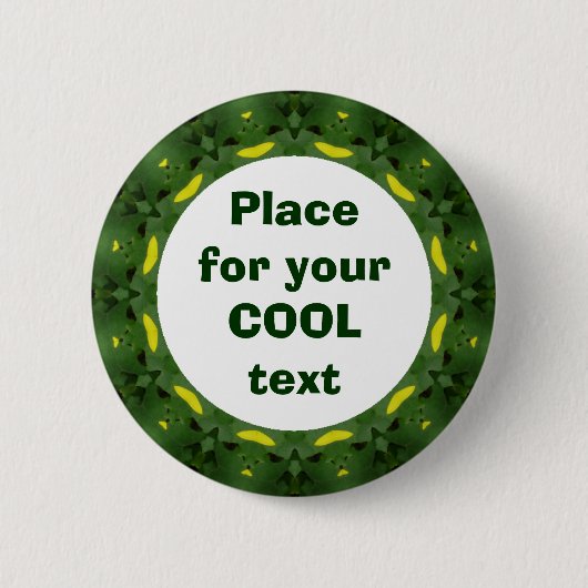 デイジーマンダラテンプレート37 缶バッジ (正面)