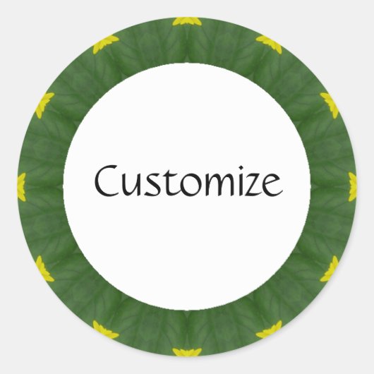 デイジーマンダラテンプレート41 ラウンドシール (正面)