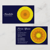 デイジーマンダラ – ダークネイビー00033 名刺 (正面/裏面)