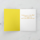 デイジーマーチ誕生フラワー誕生日 カード (内部)