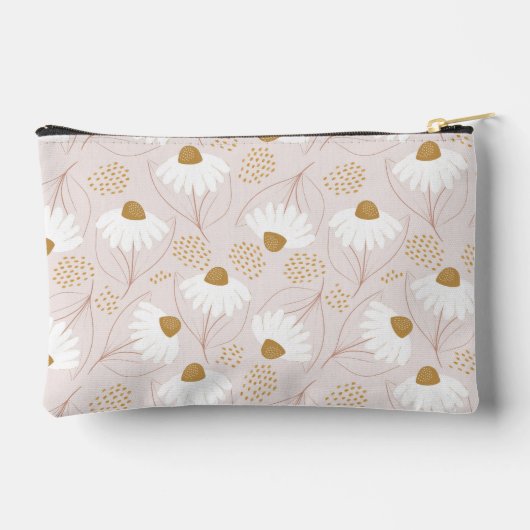デイジーメイクアップバッグフローラ化粧料バッグ アクセサリーポーチ (裏面)