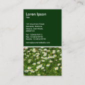 デイジーメドウ – ダークグリーン 名刺 (裏面)