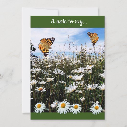 デイジーメドカスタムー文字サンキュー サンキューカード (正面)