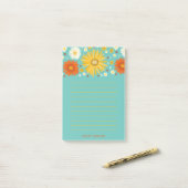 デイジーメモ帳の食料品店リスト ポストイット (デスク上)