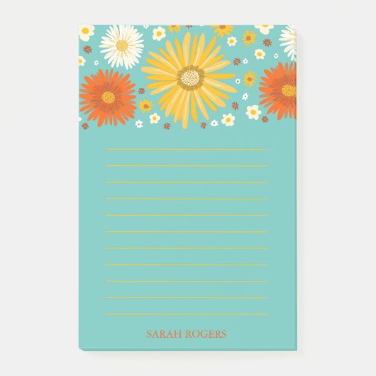 デイジーメモ帳の食料品店リスト ポストイット (正面)