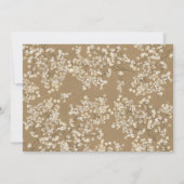 デイジーメーソンジャールクラフト紙秋ベビー散水 招待状 (裏面)