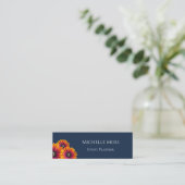 デイジーモダントレンディーボホネイビーブルー スキニー名刺 (スタンド正面)