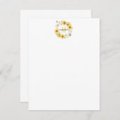 デイジーモノグラムノートカード ノートカード (正面/裏面)