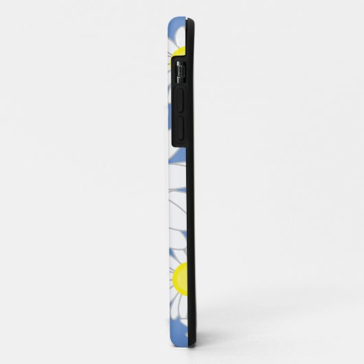 デイジーモノグラムブルーホワイトとイエロー Case-Mate iPhoneケース (裏面/左)