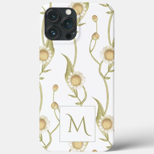 デイジーモノグラム ユニーク Case-Mate iPhoneケース iPhone 13 Pro Maxケース (裏面)
