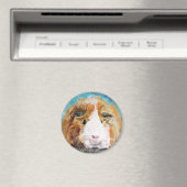 デイジーモルモット油絵 マグネット (インサイチュ (食洗機))