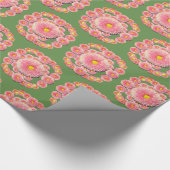 デイジーラッピング紙、30 x 6 ft ラッピングペーパー (角)