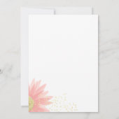 デイジーラブピンク庭園の結婚式 招待状 (裏面)