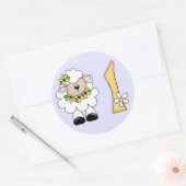 デイジーラム1st誕生日 ラウンドシール (封筒)