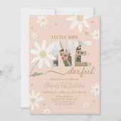 デイジーリトル恋しく思オネダーフル誕生日パーティー 招待状 (正面)