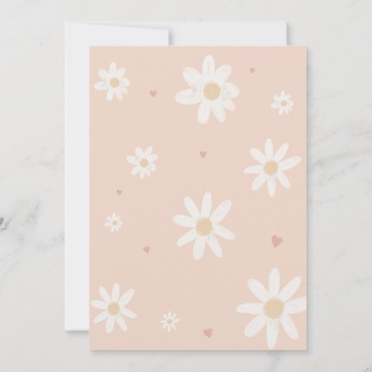 デイジーリトル恋しく思オネダーフル誕生日パーティー 招待状 (裏面)