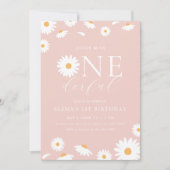 デイジーリトル恋しく思オネダーフル誕生日招待状 招待状 (正面)