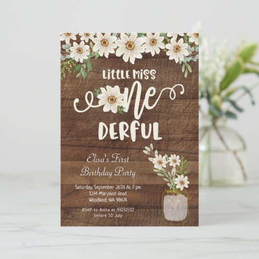 デイジーリト恋しく思ルワンダーフル誕生日 招待状 (スタンド正面)