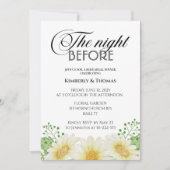 デイジーリハーサルのディナーの招待の前の夜 招待状 (正面)