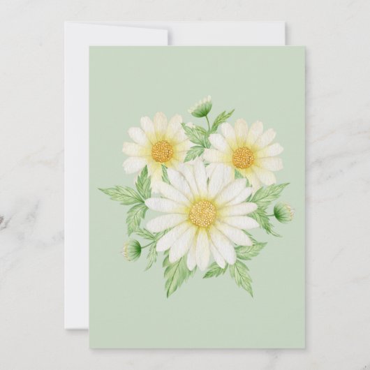 デイジーリハーサルのディナーの招待の前の夜 招待状 (裏面)