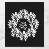 デイジーリングや輪、詳細ワインラベルの追加 ワインラベル (シングルラベル)