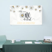 デイジーリ恋しく思トルワンダーフルパーティーバナー – 白 横断幕 (トレードショー)