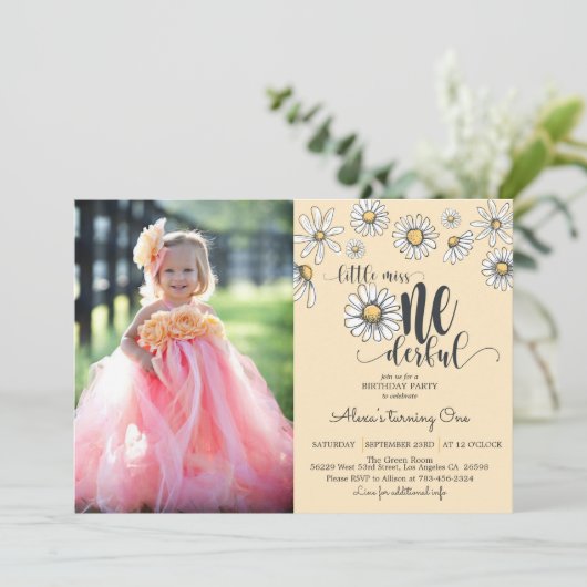 デイジーリ恋しく思トルワンダーフル招待状（写真付き） - Y 招待状 (スタンド正面)