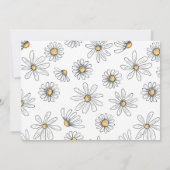 デイジーリ恋しく思トルワンデフル招待状(写真付き) - W 招待状 (裏面)