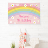 デイジーレインボーレトロ誕生日 横断幕 (インサイチュ)