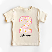 デイジーレトロ2nd誕生日 トドラーTシャツ