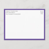 デイジーワイルドフラワーウォータカラーフローラブライダルシャワー インビテーションポストカード (裏面)