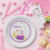 デイジーワイルドフラワーガール1st誕生日紙プレート ペーパープレート (パーティー)