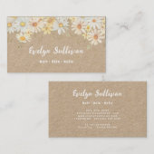 デイジーワイルドフラワークラフト紙名刺 名刺 (正面/裏面)