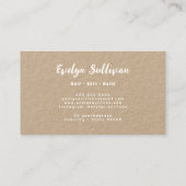 デイジーワイルドフラワークラフト紙名刺 名刺 (裏面)