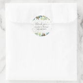 デイジーワイルドフラワーグリーン結婚リー ラウンドシール (バッグ)