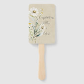 デイジーワイルドフラワー結婚式 プログラム ハンドファン (裏面)