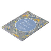 デイジーワイルドフラワー&イエローローローワンベリーフローラ ノートブック (左側)