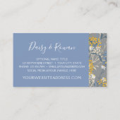 デイジーワイルドフラワー&イエローローローワンベリーフローラ 名刺 (裏面)