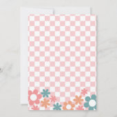 デイジーワイルドワンガール1歳誕生日招待状 招待状 (裏面)