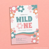 デイジーワイルドワンガール1st誕生日招待状 招待状